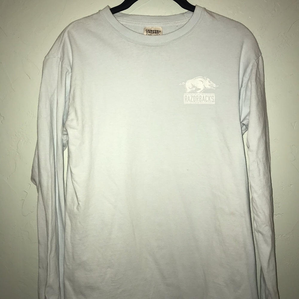 COMFORT COLORS U OF ARKANSAS LONG SLEEVE TEE !!